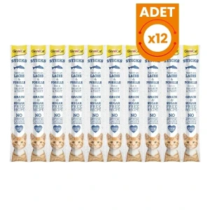 Gimcat Sticks Somonlu ve Alabalıklı Çubuk Kedi Ödül Maması