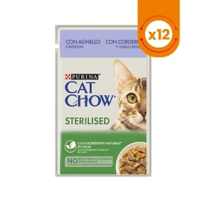 Purina Cat Chow Kuzu Etli Kısırlaştırılmış Konserve Kedi Maması