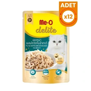 Meo Delite Ton Balıklı ve Tavuklu Pouch Yetişkin Konserve Kedi Maması