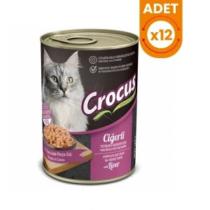 Crocus Ciğerli Yetişkin Kedi Yaş Maması