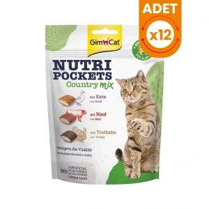 Gimcat Nutri Pockets Country Mix Multivitaminli Kedi Ödül Maması