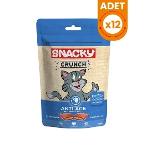 Snacky Crunch Anti-Age Somonlu Yaşlanma Karşıtı Kedi Ödülü