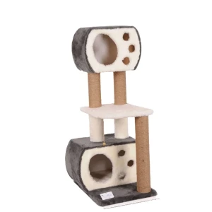 Cat Hause S08 Çift Yuvalı Basamaklı Kedi Tırmalama Evi