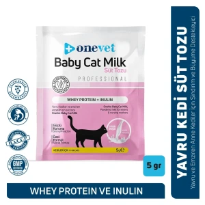 OneVet Baby Cat Milk Sindirim ve Büyüme Destekleyici Yavru ve Anne Kedi Süt Tozu 10 ADET