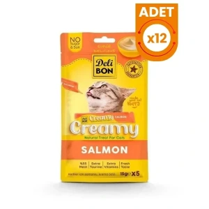 Delibon Creamy Somonlu Sıvı Kedi Ödül Maması