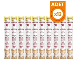 Gimcat Sticks Kümes Hayvanlı Çubuk Kedi Ödül Maması