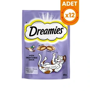 Dreamies İçi Dolgulu Ördekli Kıtır Kedi Ödül Maması