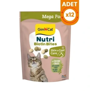 Gimcat Nutri Biyotinli ve Deniz Yosunlu Tablet Kedi Ödül Maması
