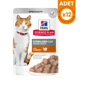 Hills Sterilised Hindili Pouch Kısırlaştırılmış Konserve Kedi Maması