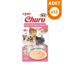 Inaba Ciao Churu Cream Ton Balıklı ve Somonlu Sıvı Kedi Ödül Maması
