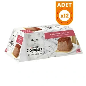 Gourmet Revelations Somon Balıklı Yetişkin Konserve Kedi Maması