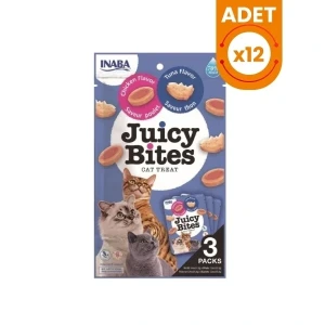 Inaba Juicy Bites Tavuklu ve Tuna Balıklı Kedi Ödül Maması
