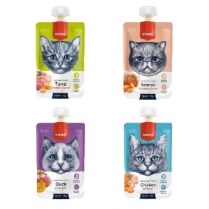 Wanpy Karışık Lezzetler Doğal Sıvı Kedi Ödül Maması