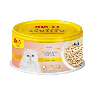 Me-O Delite Tavuk Etli ve Soslu Tahılsız Kedi Konservesi 80 Gr