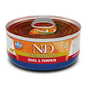 ND 2116 Pumpkin Balkabaklı ve Bıldırcın Etli Kedi Konservesi 70 Gr