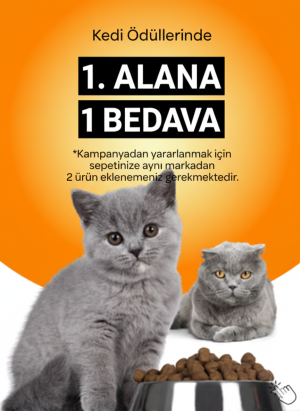 SEÇİLİ KEDİ ÖDÜLLERİNDE 1 ALANA 1 BEDAVA!